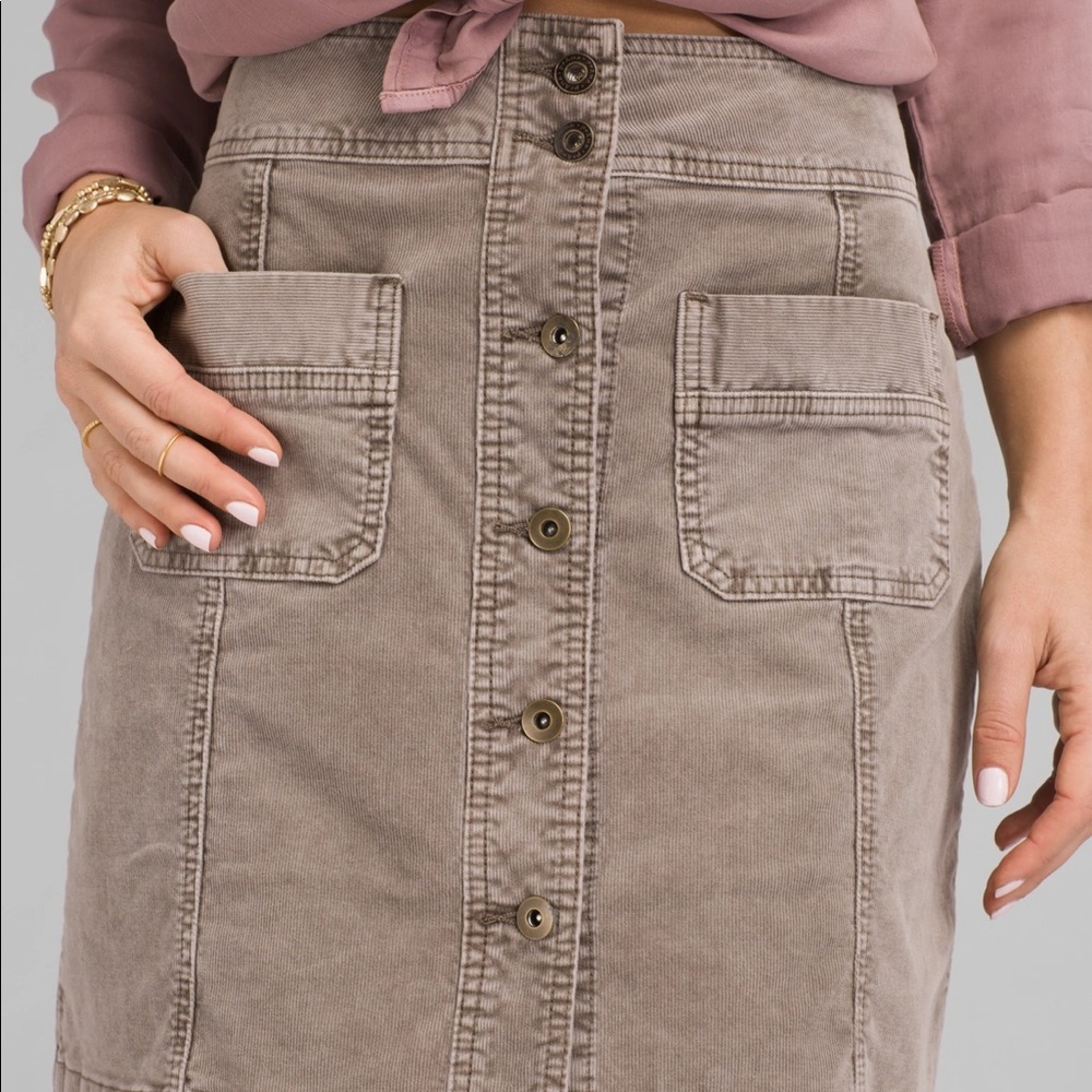 Prana corduroy skirt
